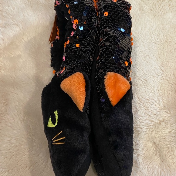 Bundle of Halloween Seamless Leggings + Flip Sequins Slipper Socks Sml/Med NWT - Picture 4 of 6